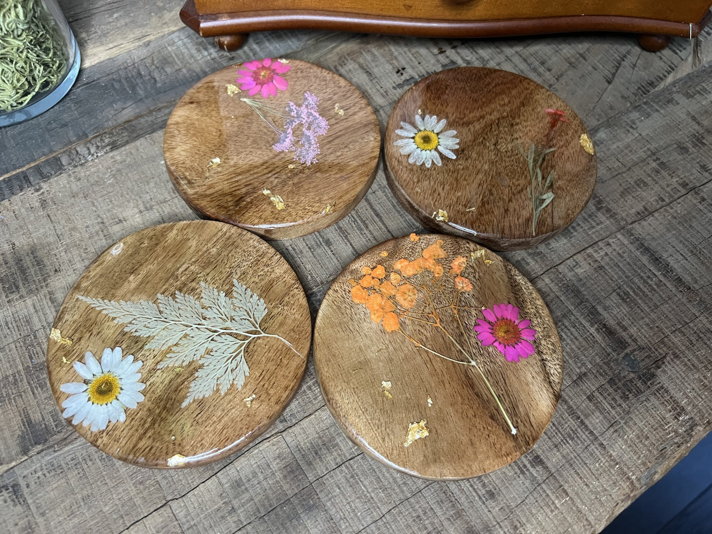 Floral Coaster Set of 4