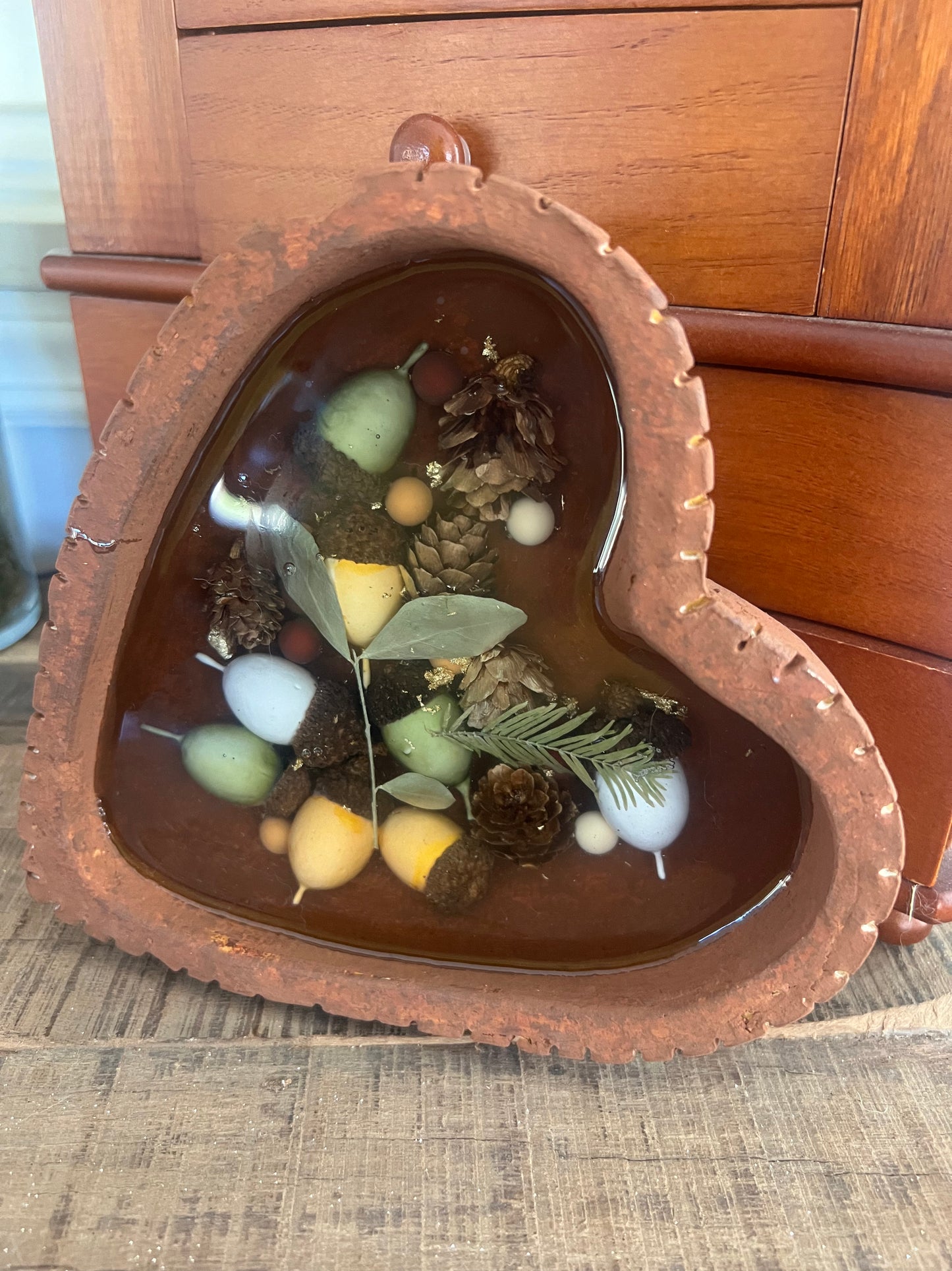 Heart fall jewellery tray