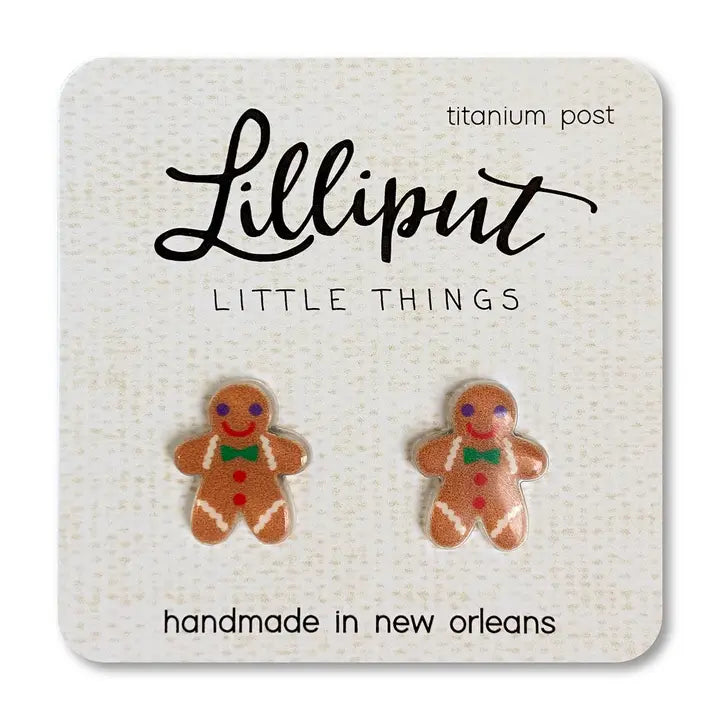 Lilliput Gingerbread Earrings