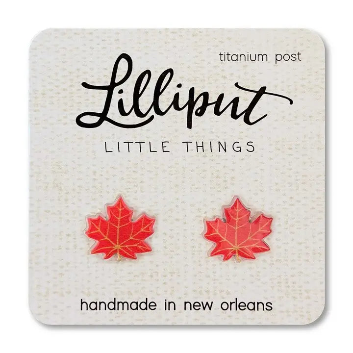 Lilliput Maple Leap Earrings