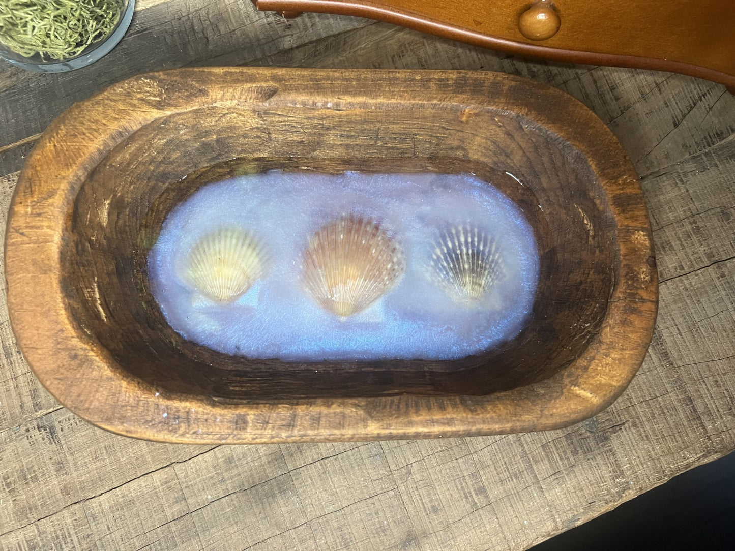 Decorate Shell Epoxy Filled Bowl